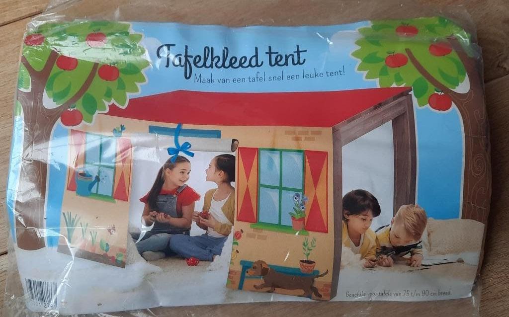 Tafelkleedtent, Ophalen, Zo goed als nieuw