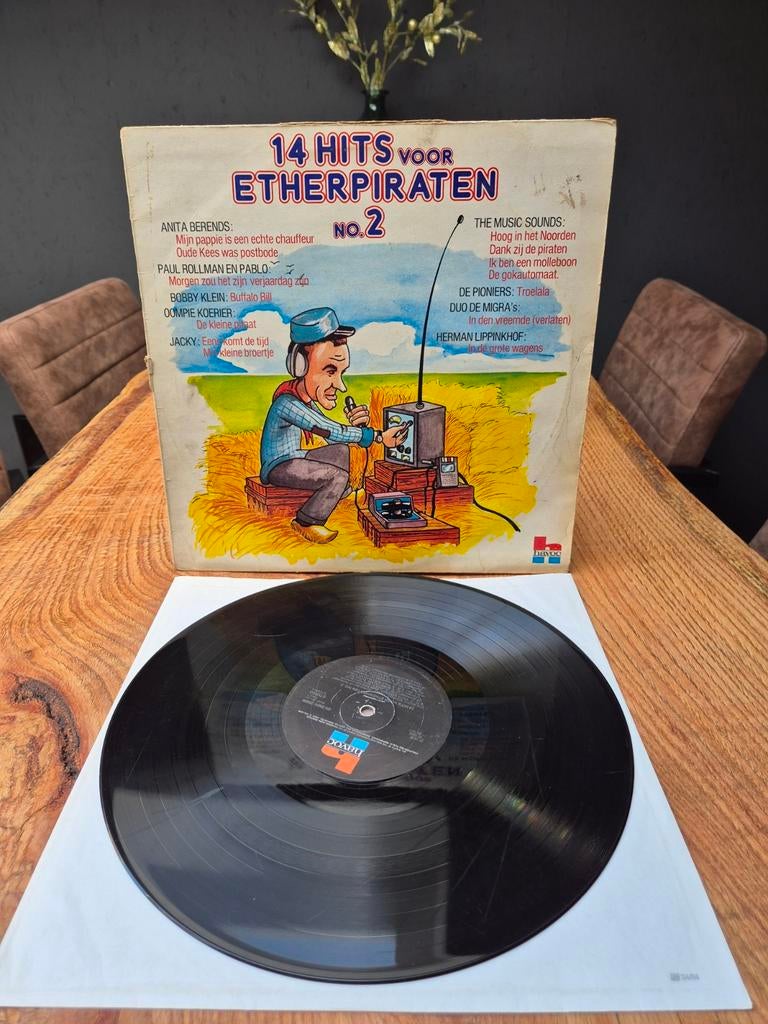14 Hits voor Etherpiraten No. 2 LP - Diverse Artiesten, Ophalen of Verzenden, 1970 - 1979, Gebruikt, 12 inch