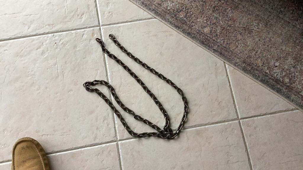 1.90 m rvs  ketting, Ophalen, Gebruikt, Overige materialen