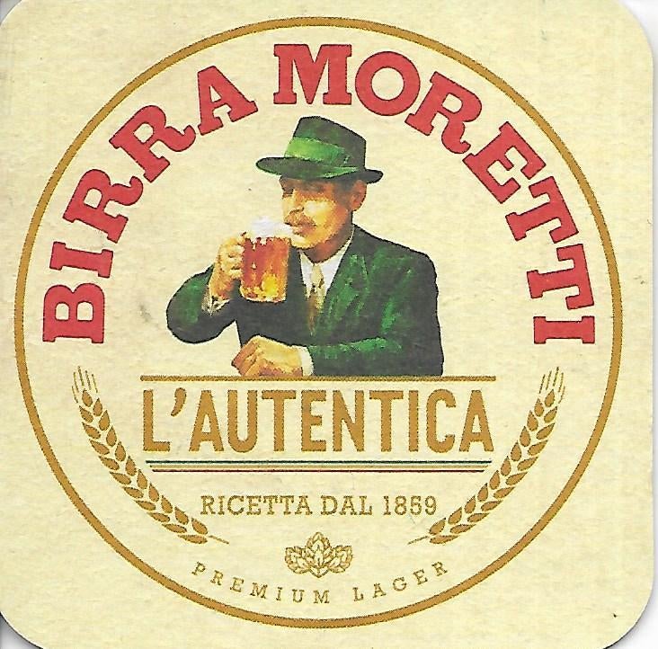 Birra Moretti viltje, Verzamelen, Biermerken, Ophalen of Verzenden, Zo goed als nieuw, Viltje(s), Overige merken