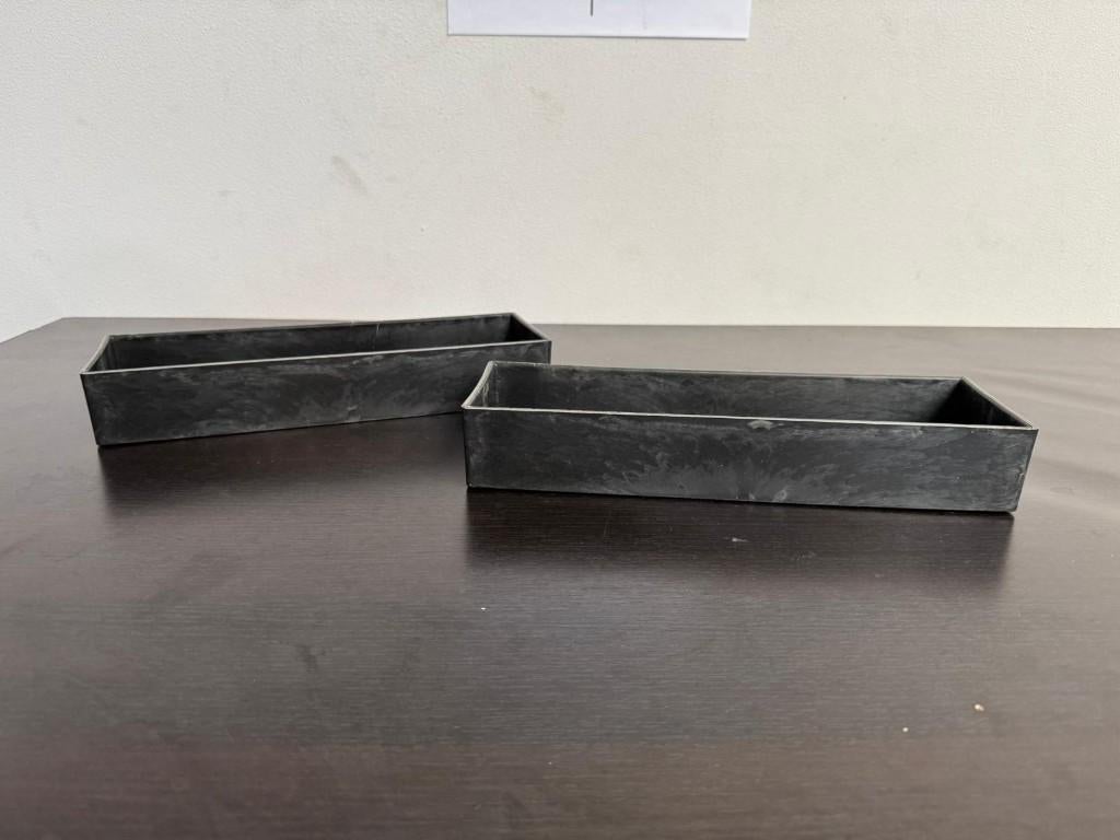 Partij verschillende vormen kunststof bloembakjes, Kunststof, Minder dan 30 cm, Minder dan 60 cm, Ophalen of Verzenden