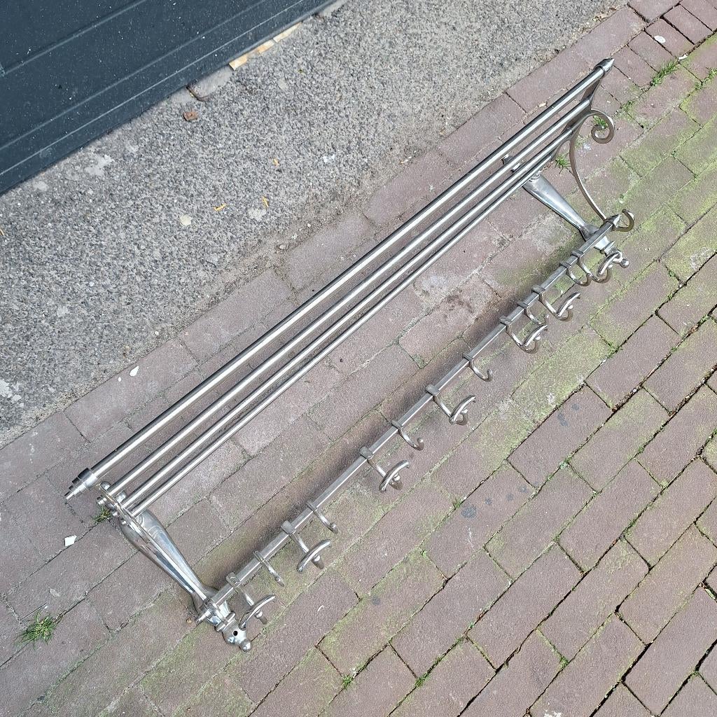 Art Deco Kapstok / Wandkapstok van Metaal, Gebruikt, -, -, Minder dan 100 cm