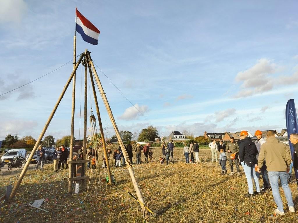 Bouwfeest verhuur startbouw Oud Hollandse Heistelling bouw, Ophalen, Overige