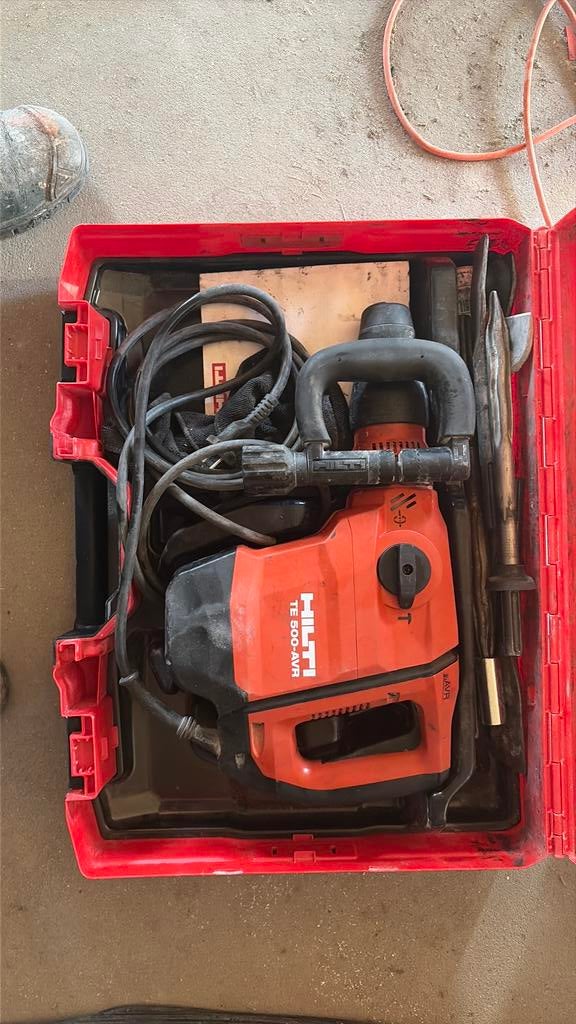 Hilti TE 500- AVR te500 in nette staat breekhamer sloophamer, Doe-het-zelf en Verbouw, Ophalen of Verzenden, Zo goed als nieuw