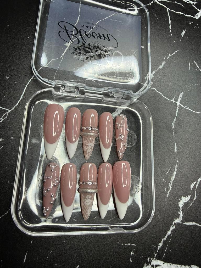 Stiletto press on nagels, Verzenden, Nieuw, Overige kleuren, Handen en Nagels