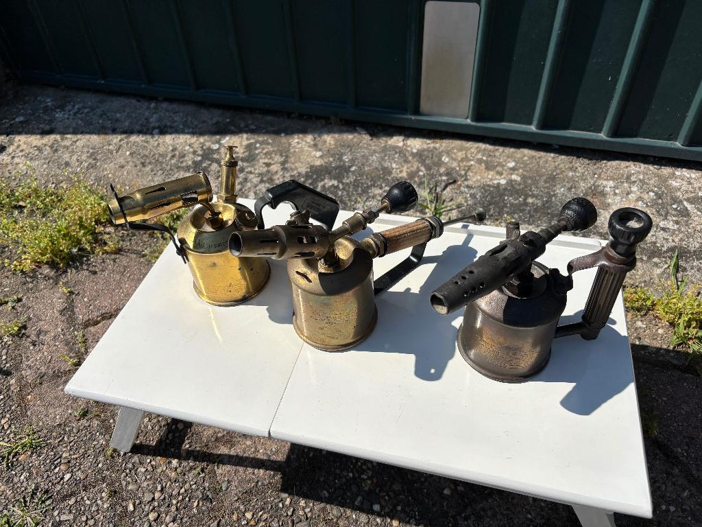 oude branders  koper/messing 3 stuks, Antiek en Kunst, Ophalen of Verzenden