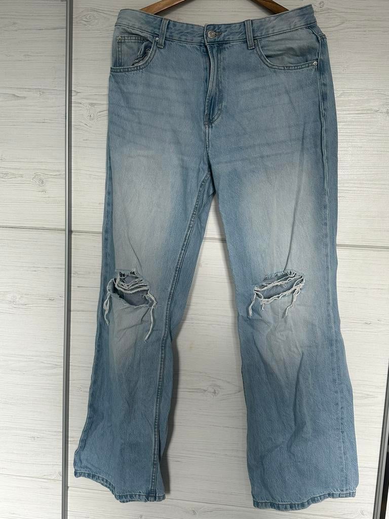 Bershka broek, Ophalen, Zo goed als nieuw, Blauw, W33 - W36 (confectie 42/44)