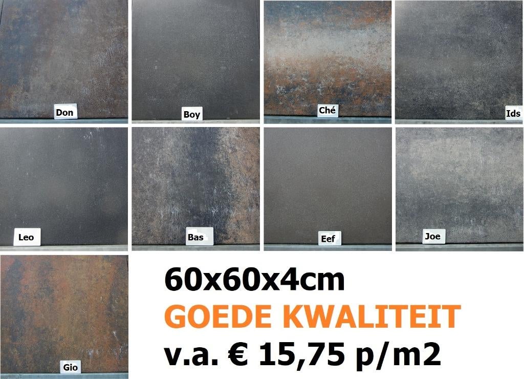 KORTING TERRASTEGELS Hummelo verschillende maten en kleuren, Tuin en Terras, Tegels en Klinkers, Meerdere, zie advertentietekst