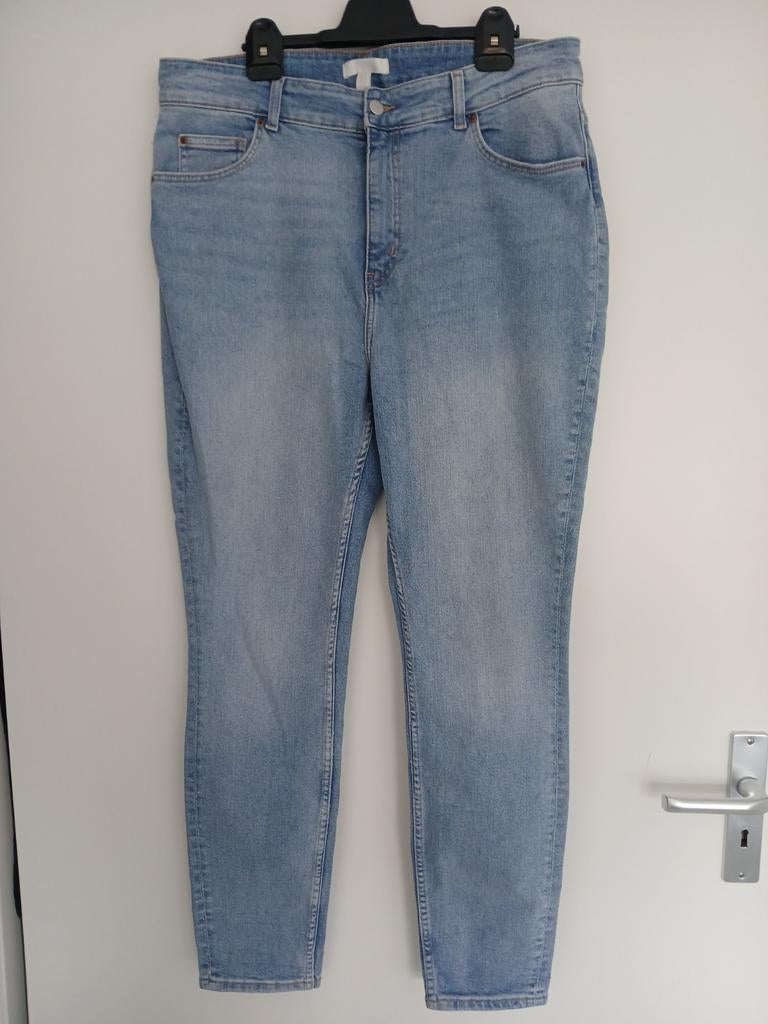 H&M skinny jeans maat 48 Taille 48 bbl 75cm, Ophalen of Verzenden, Zo goed als nieuw, Blauw, Overige jeansmaten