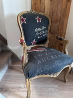 Stoel in barok style., Ophalen, Barok, Blauw, Zo goed als nieuw