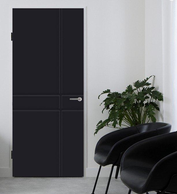 Svedex 880x2315mm - NDB955 Zwart, Ophalen, 80 tot 100 cm, 215 cm of meer, Binnendeur