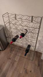 Vintage stalen wijnrek voor 60 flessen, Huis en Inrichting, Woonaccessoires | Wijnrekken, Ophalen, Gebruikt, 25 flessen of meer