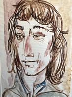 Aquarel Johan  Cruijf door Rob Aussen, Antiek en Kunst, Ophalen of Verzenden