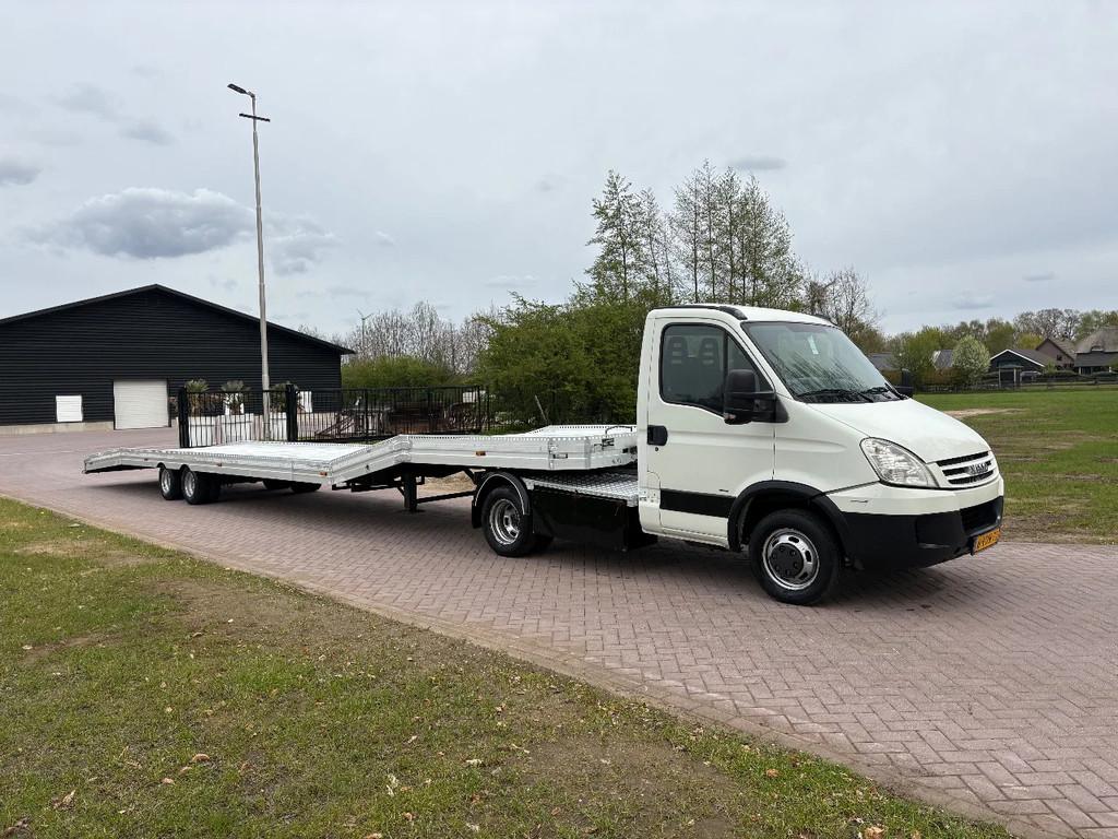 Iveco Daily 40C18 Be trekker N1 be oplegger auto transporter, Auto's, Bestelauto's, Gebruikt, 4 cilinders, Iveco, Wit