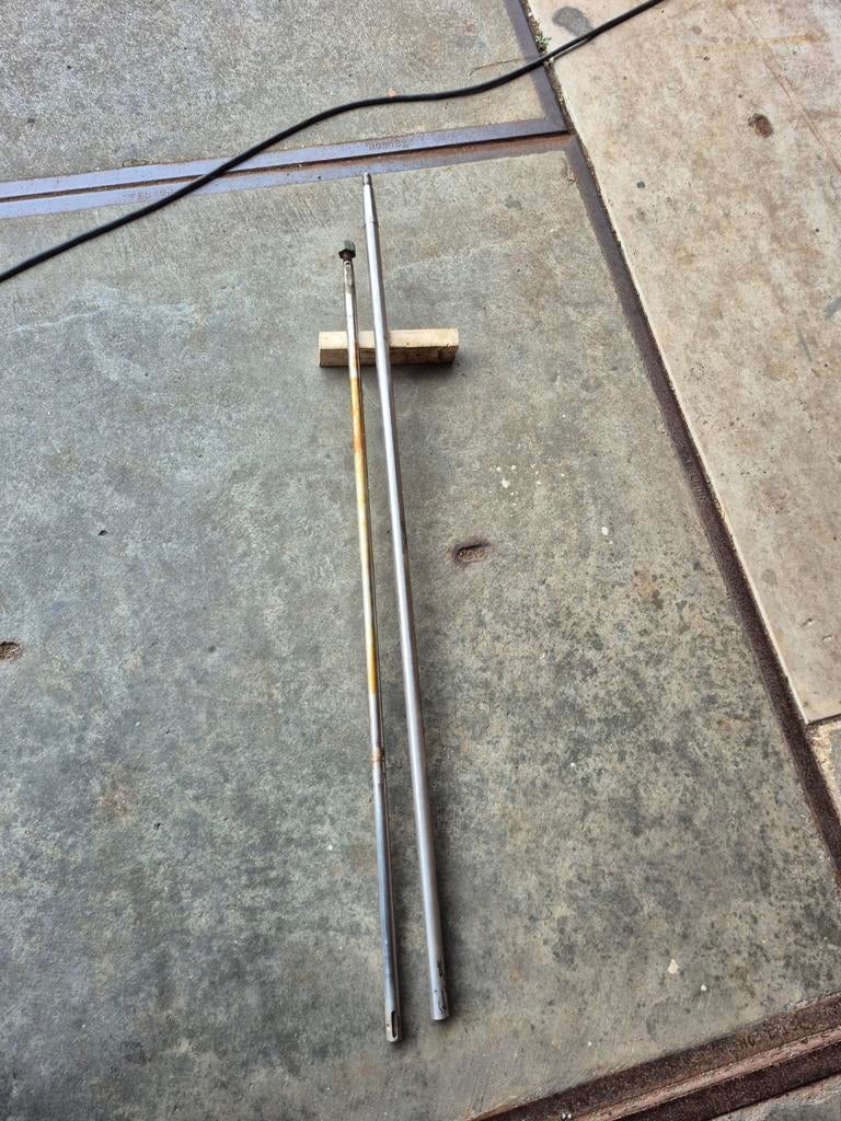 2 RVS schroefassen, Watersport en Boten, Bootonderdelen, Ophalen