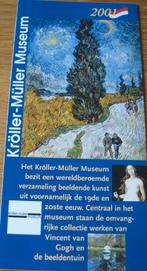 folder van het Kröller - Müller museum - 2001, Ophalen of Verzenden, Zo goed als nieuw, Folder