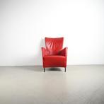 2x Montis Windy Rood leder + bijpassende hocker, Niet ingevuld, Niet ingevuld, Ophalen of Verzenden, Zo goed als nieuw