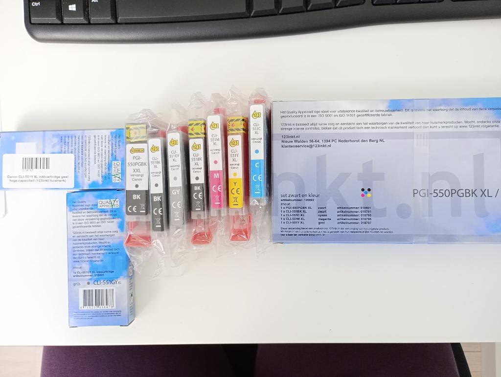 Inktcartridges voor Canon, Computers en Software, Printerbenodigdheden, Ophalen, Nieuw, Cartridge, 123inkt.nl