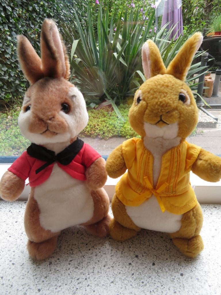 Konijn Mopsy en Flopsy van Peter Rabbit merk TY uit 2018, Konijn, Ophalen of Verzenden, Zo goed als nieuw, Middelgroot (20 tot 80 cm)