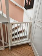 Traphekje met scharnier - Wit, Hout, Kinderen en Baby's, Traphekjes, Ophalen, Zo goed als nieuw, Schroefhekje, Hout