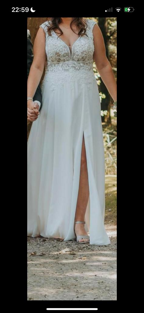Trouwjurk, Ophalen, Gedragen, Wit, Trouwjurk