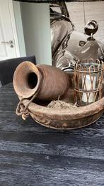 Olijfbak met kruik en kaarsenhouder, Ophalen, Gebruikt