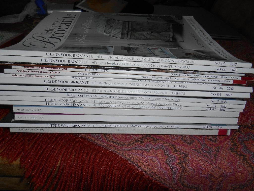brocante tijdschriften 15 stuks oa liefde voor brocante🌹🌹, Ophalen of Verzenden