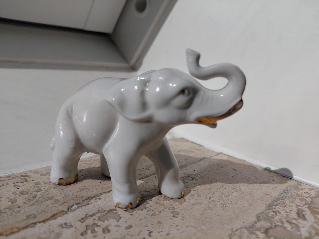 Vintage olifant beeldje - ca 7cm hoog - opruiming, Ophalen of Verzenden, Zo goed als nieuw, Dier