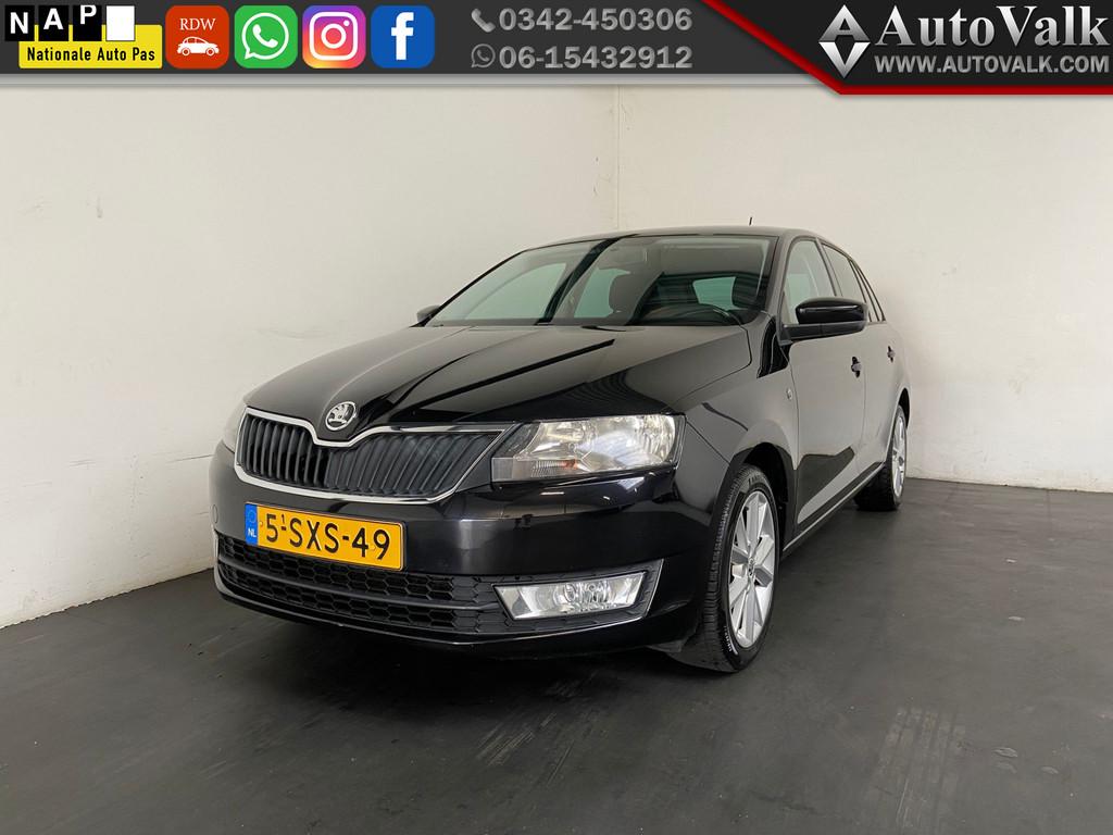Skoda Rapid Spaceback 1.2 TSI Greentech Ambition Businesslin, Auto's, Euro 5, 86 pk, 4 cilinders, Zwart