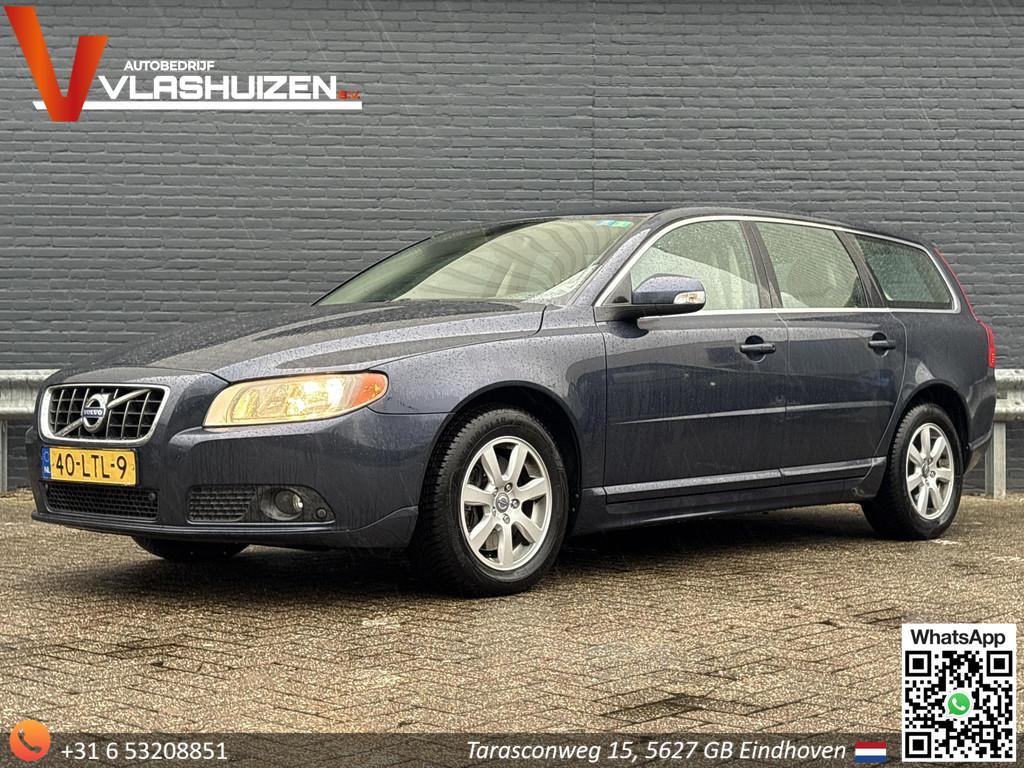 Volvo V70 2.0 D3 Kinetic Automaat | Leder | Climate | Cruise, Auto's, Volvo, Euro 5, Stof, Gebruikt, Blauw