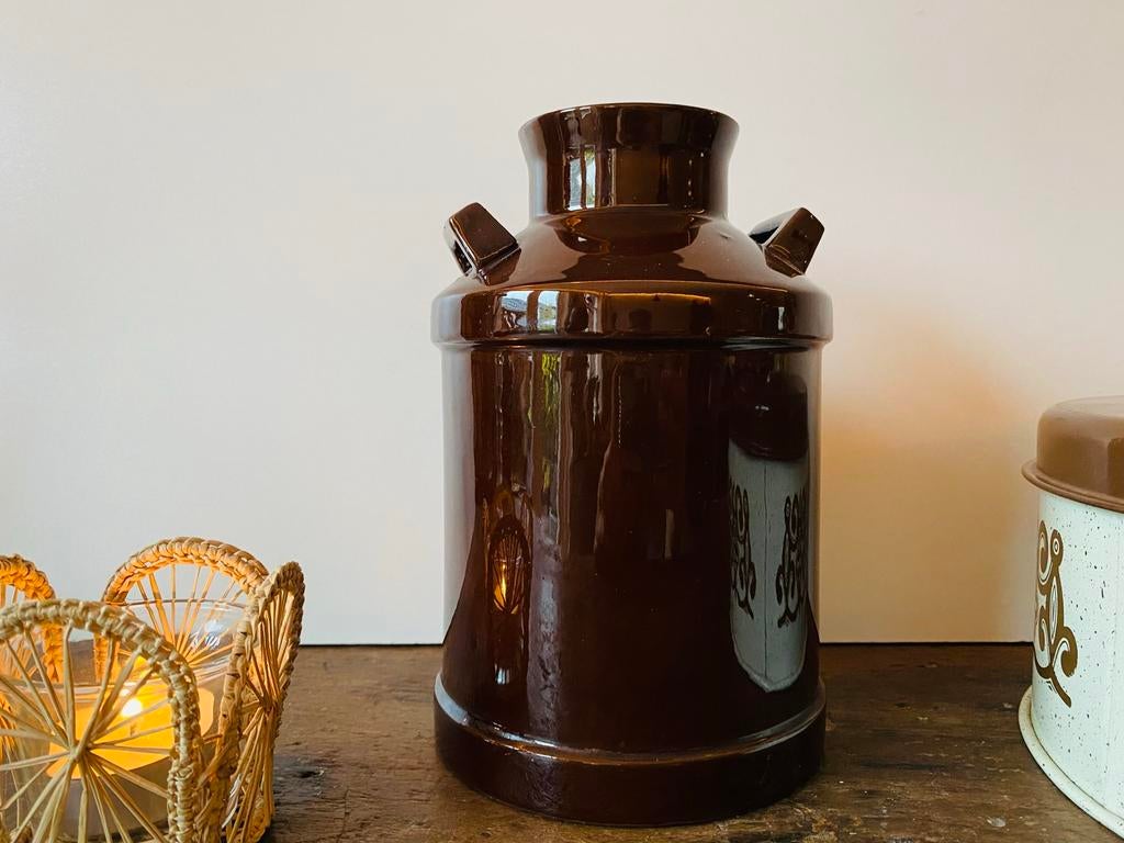 Oude melkbus bruin, Ophalen of Verzenden