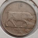 1 Shilling 1951 Ierland Mooie Oude Vintage Munt Stier Koe, Postzegels en Munten, Munten | Europa | Niet-Euromunten, Ophalen of Verzenden