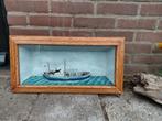 Scheepje in de kast KNZHRM reddingsboot "INSULINDE" diorama, Antiek en Kunst, Curiosa en Brocante, Ophalen of Verzenden