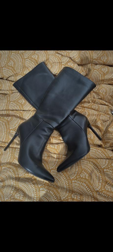 Zwarte laarzen, Kleding | Dames, Schoenen, Zo goed als nieuw, Hoge laarzen, Zwart, Verzenden