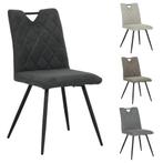 Zes maal stoel Femke: 2x taupe, 2x grijs, 2x beige, Ophalen, Overige kleuren, Nieuw, Stof