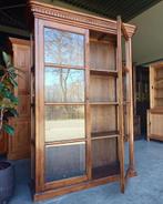 Oude Vitrinekast | Hoge Winkelkast | Toonkast teak #6316, Ophalen of Verzenden
