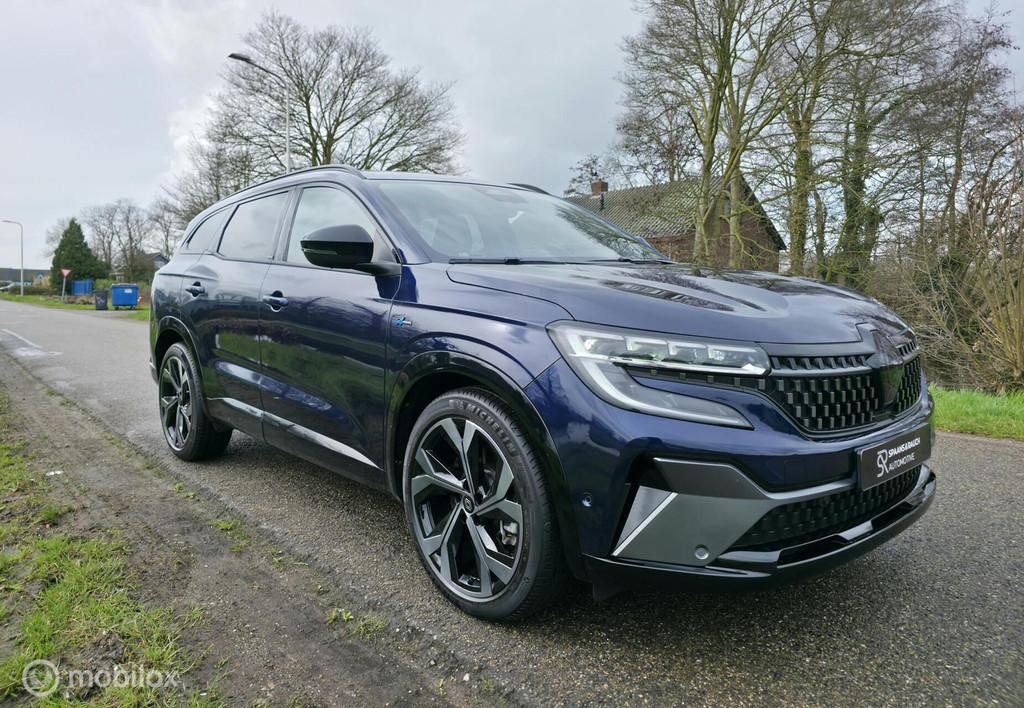 Renault Espace E-Tech Full Hybrid 200 Esprit Alpine 7p, Auto's, Gebruikt, Zwart, 1199 cc, Blauw