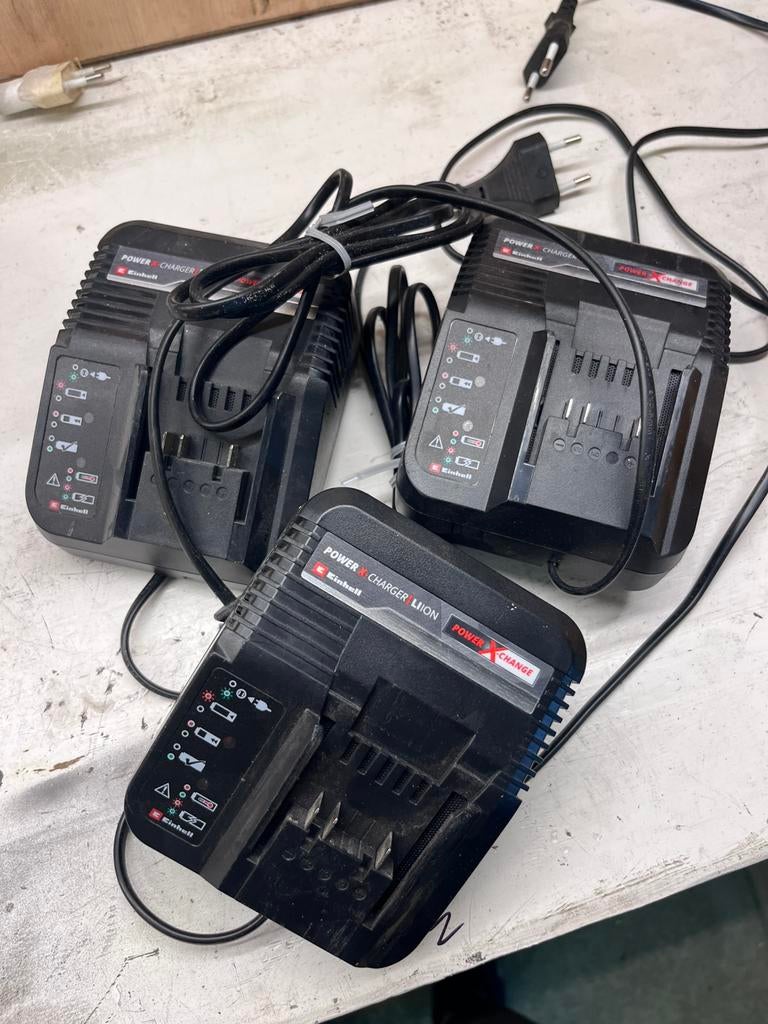 Einhell acculaders (3 stuks), Ophalen of Verzenden, Zo goed als nieuw