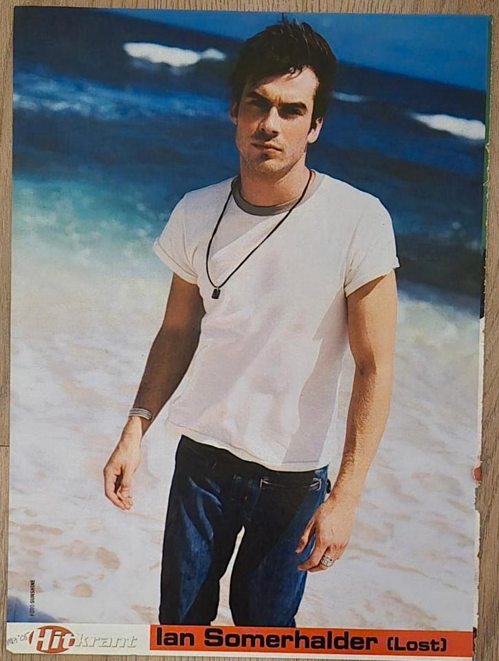 Mooie poster (A4) IAN SOMERHALDER (HITKRANT), Verzamelen, Posters, Nieuw, Film en Tv, A4 of kleiner, Rechthoekig Staand, Ophalen of Verzenden