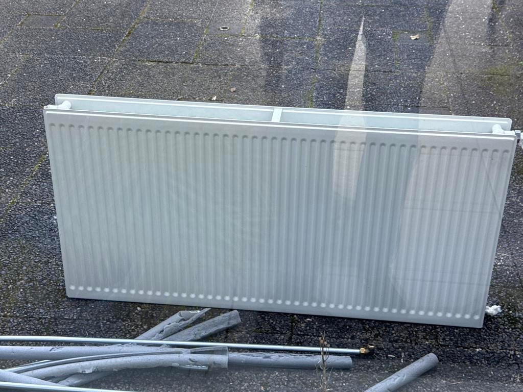 Radiator dubbel, 120 breed 60 hoog, Ophalen, 30 tot 80 cm, Gebruikt, Radiator
