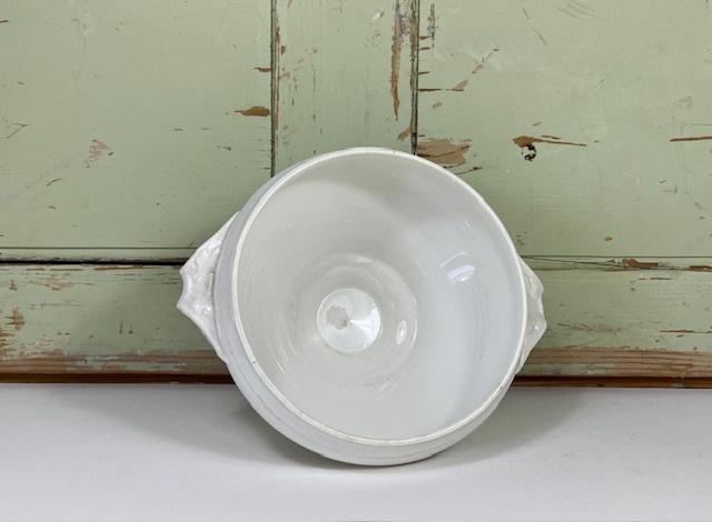 Antieke Franse witte terrine Digoin Sarreguemines 1875-1900, Antiek en Kunst, Ophalen of Verzenden