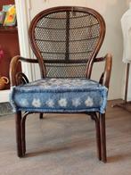 Rotan pauwen stoel, Huis en Inrichting, Ophalen, Bruin, Eén