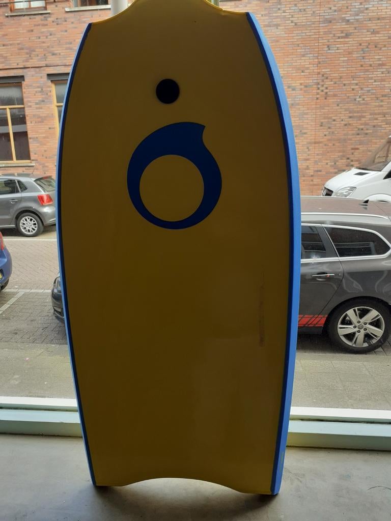 Tribord Bodyboard 100 M geel met blauwe rand, Ophalen, Gebruikt, Overige typen, Met koord