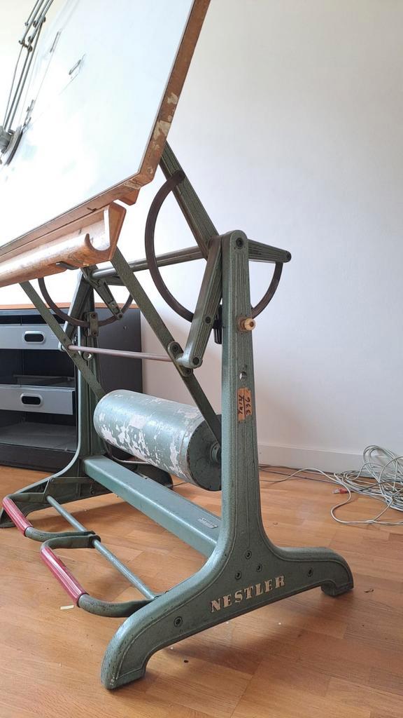 Retro tekentafel Nestler, Doe-het-zelf en Verbouw, Tekentafels, Gebruikt, 150 tot 170 cm, Ophalen
