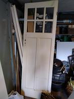 Oude binnendeur met glas uit jaren 30, Ophalen, Gebruikt, Minder dan 80 cm, Binnendeur
