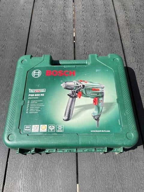 ZWARE BOSCH KLOPBOORMACHINE . MET 13 MM  SNELSPAN BOORKOP ., Boormachine, 600 watt of meer, Nieuw, Ophalen of Verzenden