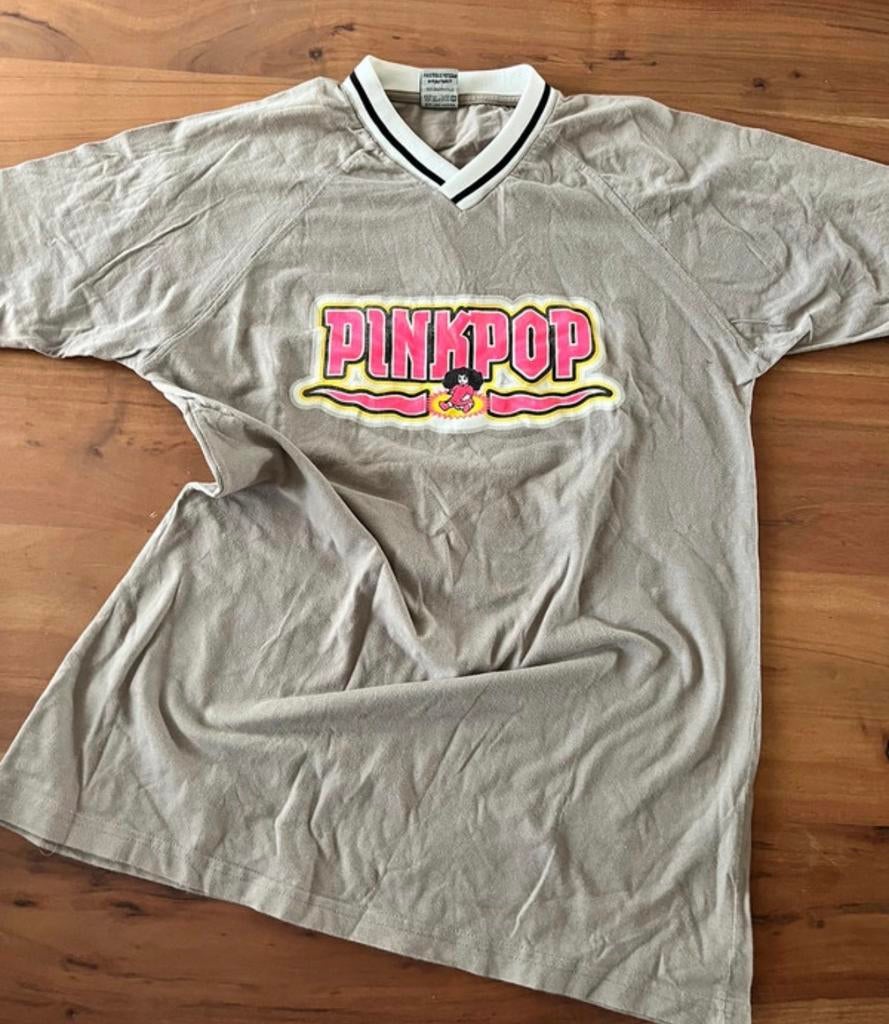 Pinkpop Line-up T-shirt 1998 grijs maat XL, Ophalen of Verzenden, Nieuw, Maat 56/58 (XL), Grijs
