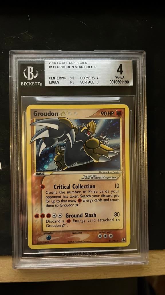 Groudon Gold Star BGS 4, Ophalen of Verzenden, Zo goed als nieuw