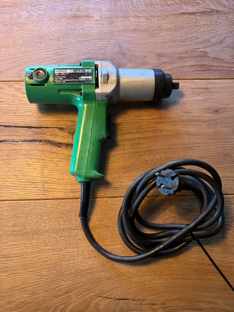 Hitachi WH 14 Slagmoersleutel - Gebruikt, Doe-het-zelf en Verbouw, Gereedschap | Boormachines, Ophalen, Gebruikt, 400 tot 600 watt
