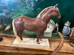Mooi paard model, hengst, papier-maché - 50x43cm, Ophalen of Verzenden, Gebruikt, Paard, Beeldje of Figuurtje